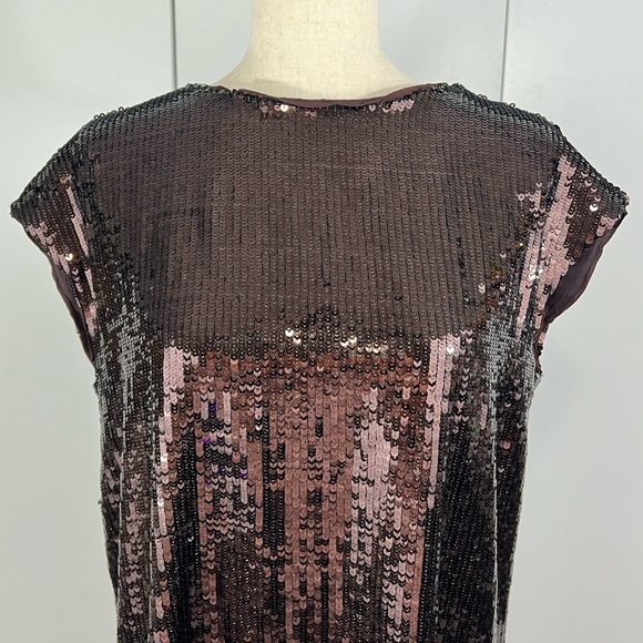 Anthropologie Maeve Sequined Midi Dress in Petite Medium - Picture 2 of 12